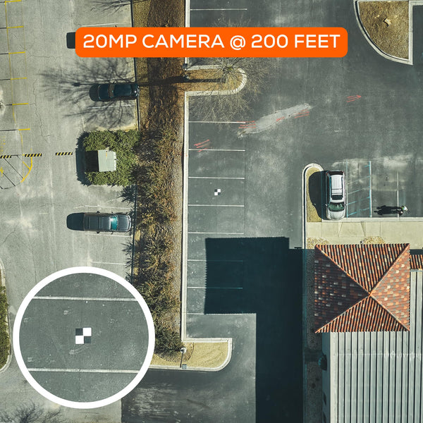 24"x24" UAV Drone Checkerboard Ground Control Points (GCPs) for Aerial Mapping & Surveying | Adhesive Backing for Pavement | DroneDeploy & Pix4D Compatible (6 Pack)