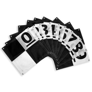 black-white numbered-drone-ground-control-point-gcp-checkerboard-pattern-with-center-eyelet-24-inch-by-24-inch
