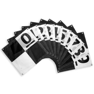 black-white black-white-drone-ground-control-point-gcp-checkerboard-pattern-with-center-passthrough-24"-by-24"
