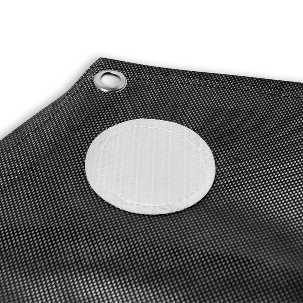 Sky High Bull's-Eye 48” XL LiDAR Ground Control Point GCP - UAV Aerial Target for LiDAR Mapping & Surveying (6 Pack) Retro-Reflective Black Hexagon with Center Eyelet for Mapping & Photogrammetry