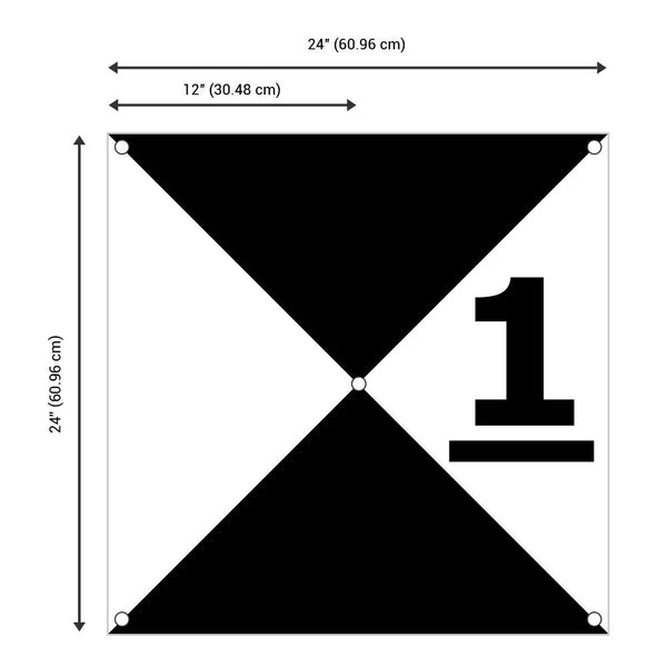 black-white numbered-drone-ground-control-point-gcp-iron-cross-pattern-with-center-eyelet-24-inch-by-24-inch