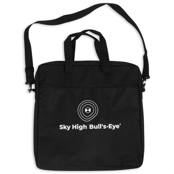 Sky High Bull's-Eye Disposable Ground Control Points (GCPs)/Aerial Targets for Drone Mapping & Surveying (100 Pack) with Center Hole (18”x18”) - Bonus Bag & 500 Stakes Included